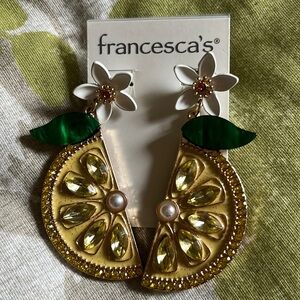 Francesca’s Lemon Earrings